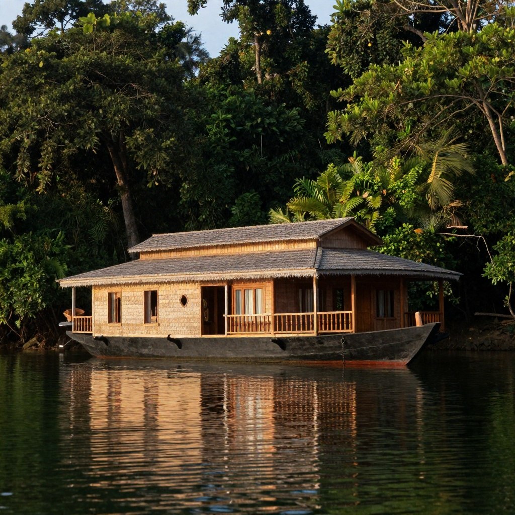 The Temenggor Houseboat on Temenggor Lake