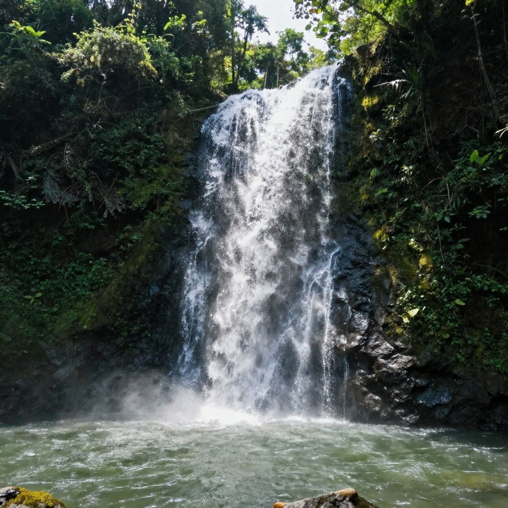 Waterfall in the rainforest
